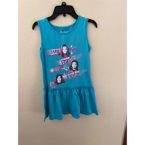 Disney Descendants 3 We Rock Tank Dress Girls Size M (7-8) Blue (A702)